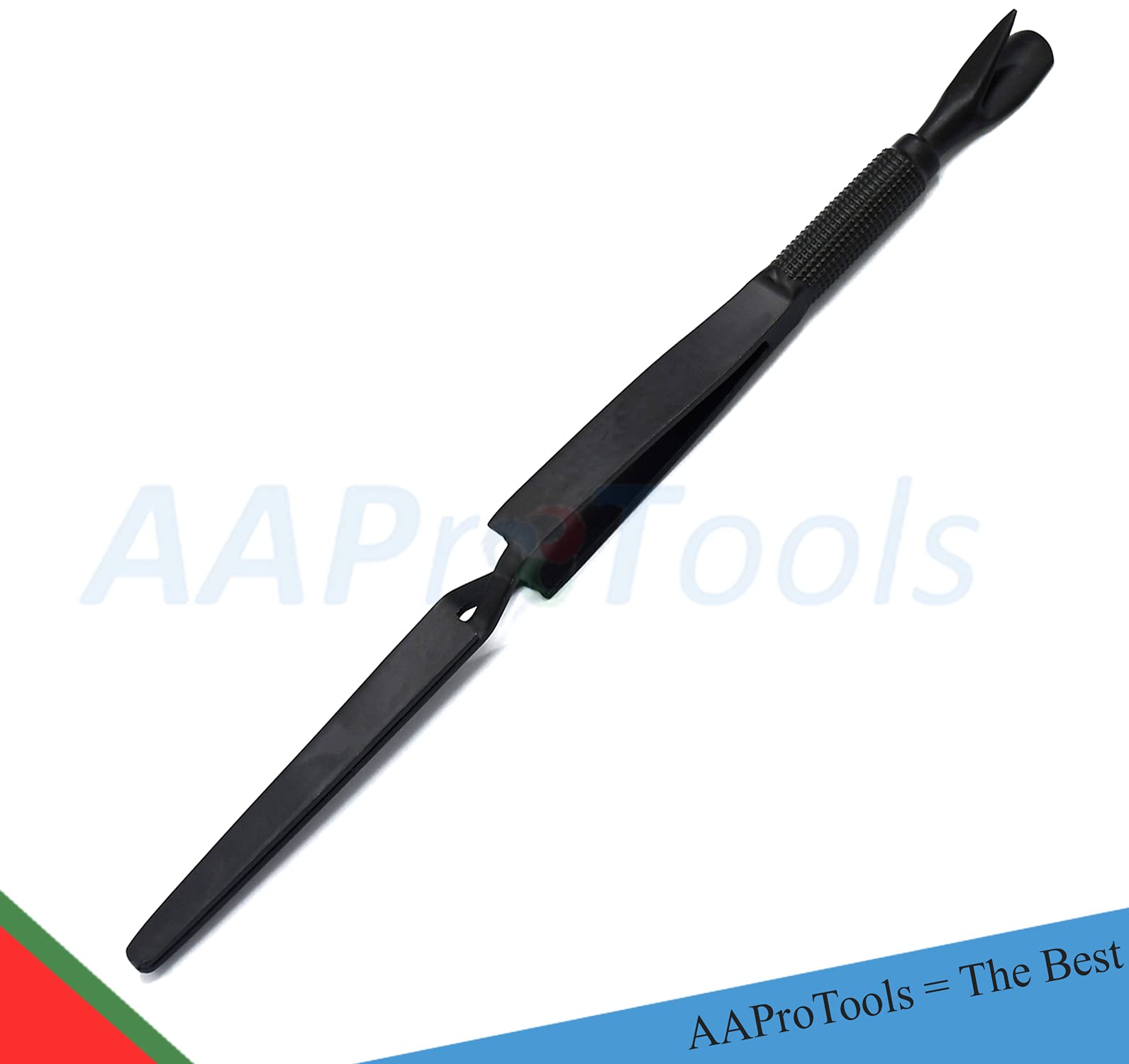 AAProTools Black Nail Pinching Tool Cuticle Pusher Stainless Steel Nail Shaping Tweezers Multi-Function Nail Art Pincher for Manicure, Pedicure