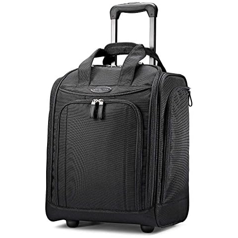 Samsonite Upright Wheeled Carry-On Underseater, Black, Large Cover