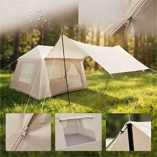 Carpa Inflable para Camping 4 Personas Impermeable y Resistente al Viento miniatura 2