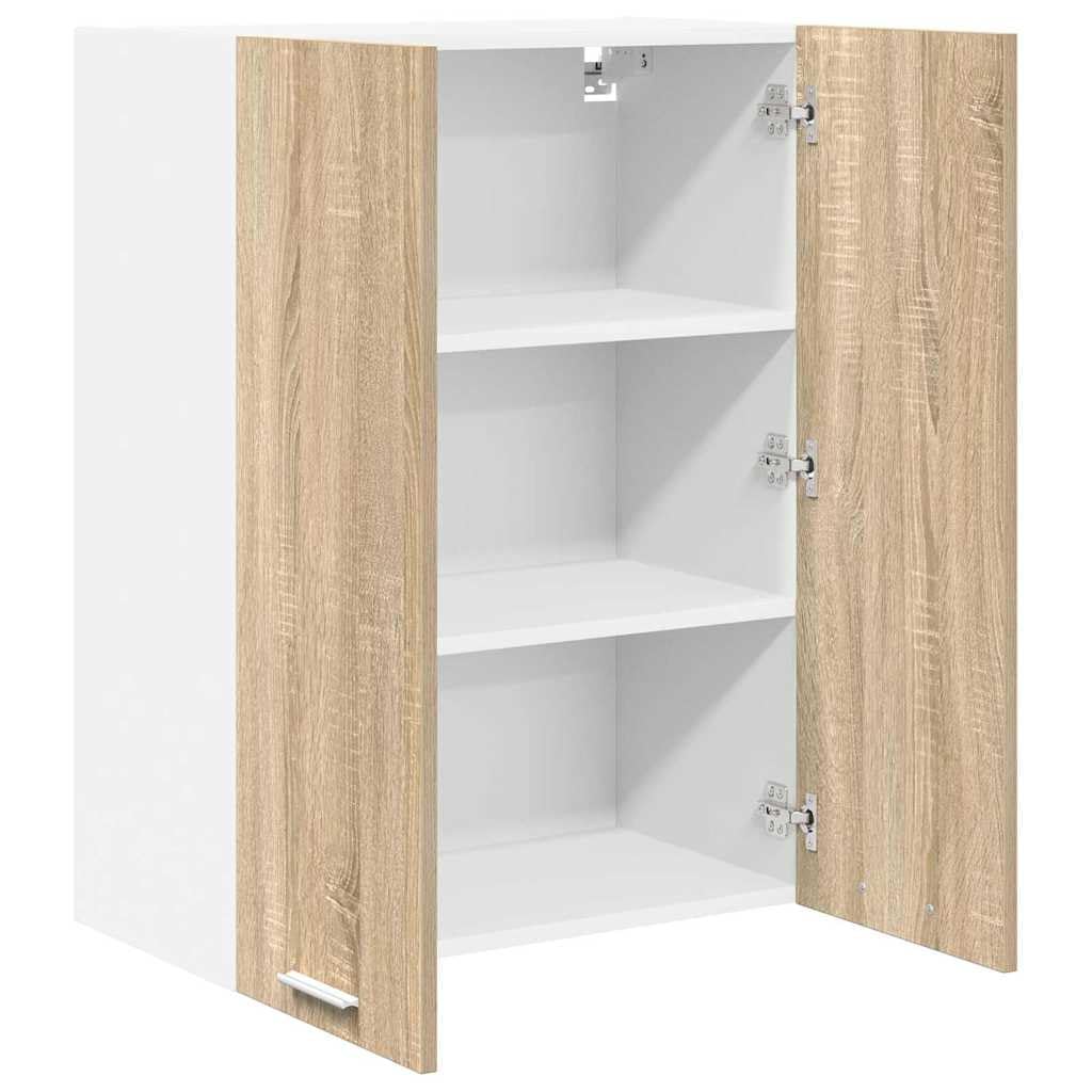 Hängeschrank Sonoma-Eiche, 60x31x80 cm, Holzwerkstoff, mit 2 Türen, Küchenschrank für Küche, Speisekammer & Lagerung, langlebig & modern