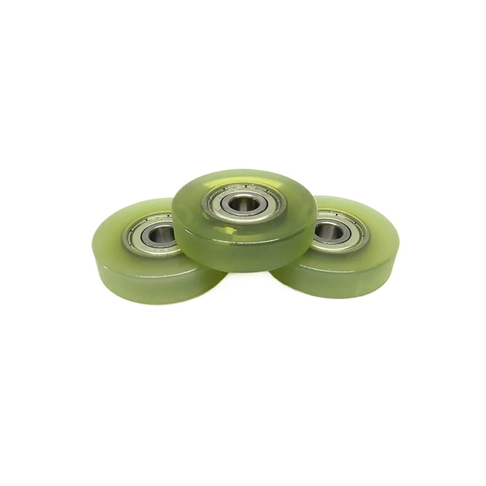Rouleau de roulement moulé en PU PU62840-10, 5 pièces, 8x40x10, diamètre de 40mm, trou de 8mm, roue recouverte de polyuréthane, roue de guidage en plastique 8 * 40 * 10
