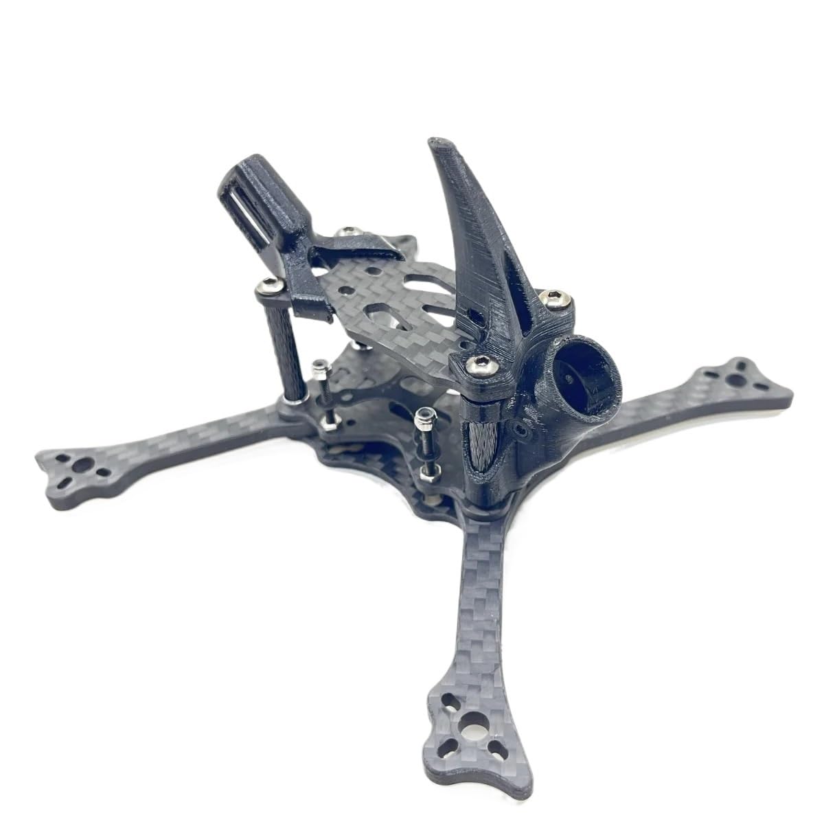 Spare parts Kit de marco de palillo de dientes con hélice de 3 pulgadas for dron FPV Unidad de soporte for dron de carreras RC Caddx Nebula 1103 1104 1204 1206 Motor(Red Frame)