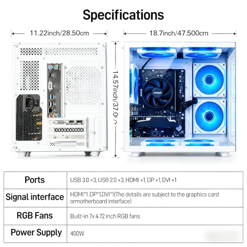 Image of Prebuilt Gaming PC Desktop | Ryzen 5 Up to 4.1G | RX 560 4G Graphics Card