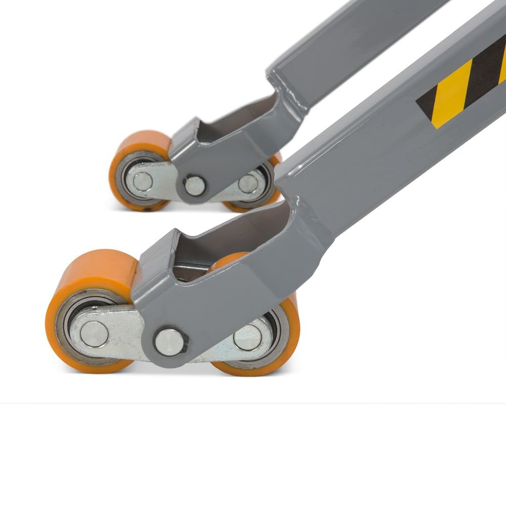 Ameise Scherenhubwagen PTM elektrohydraulisch | 1.500 kg Tragkraft | 85-800 mm Hubbereich | 1.200 mm Gabellänge | Lenkrad aus robustem Polyurethan | Polyurethan Tandem-Gabelrollen | Hubtisch