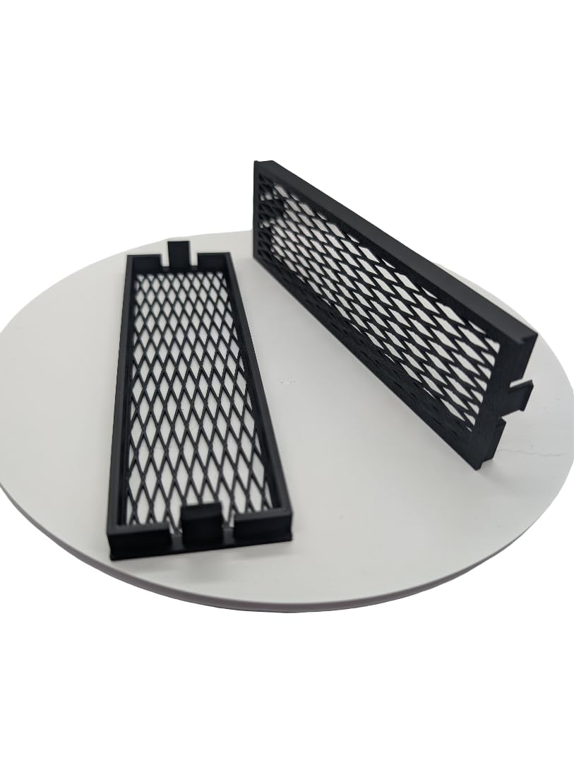 2X - 5.25 inch Optical Drive Bay Cover Vented mesh Black Replacement Computer Tower Parts.