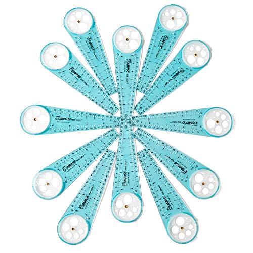 Hand2Mind 75675 Safe-T Math Compass, 10 Inch Blue Compass thumb #3