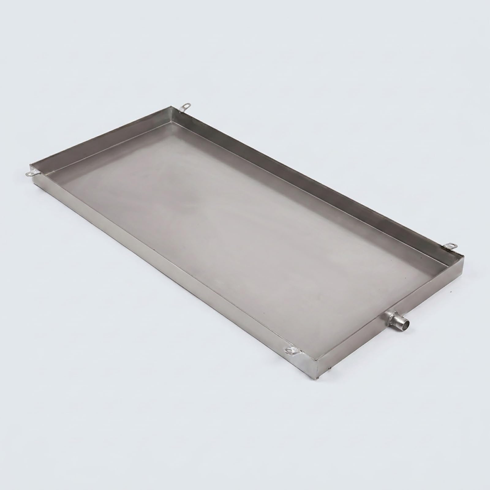 Uniwersalna miska odpływowa kondensatu ze stali nierdzewnej 30 x 30 cm do klimatyzatorów 1-2P - zawiera wąż i zacisk - idealna do dzielonych jednostek i pomp ciepła - konstrukcja odporna na rdzę