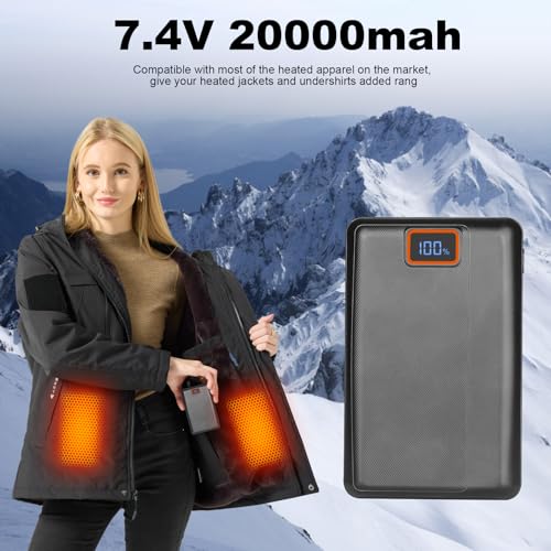Batería recargable 20000mAh 7.4V con cable USB y carga rápida miniatura 2