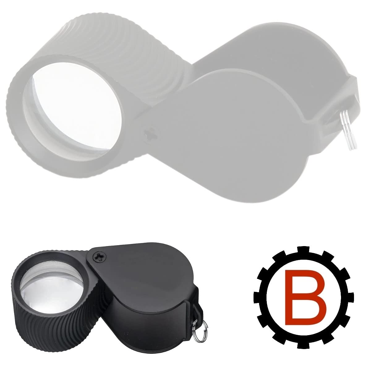 Loupe pliante BULLONGÈ STUN-BLACK loupe triplet 18mm 10x
