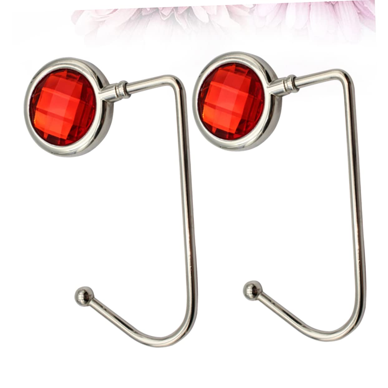 WOFASHPURET Table Purse Hanger 2pcs Bag Hooks Handbag Hangers Alloy Hooks No-Slip Pad Stylish and Functional