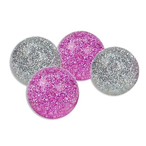 Preisvergleich Produktbild Glitter-Flummi, Hüpfball für Mädels, 43mm, glitzernd
