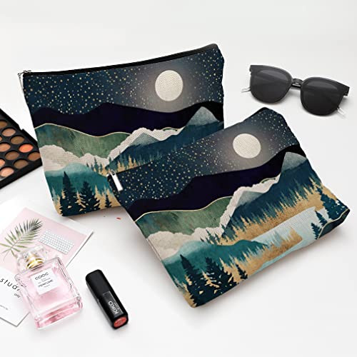Forest Makeup Bag Travel Portable Cosmetic Pouch Waterproof Toiletry Organizer Storage Bag Zipper Pouch For Women2