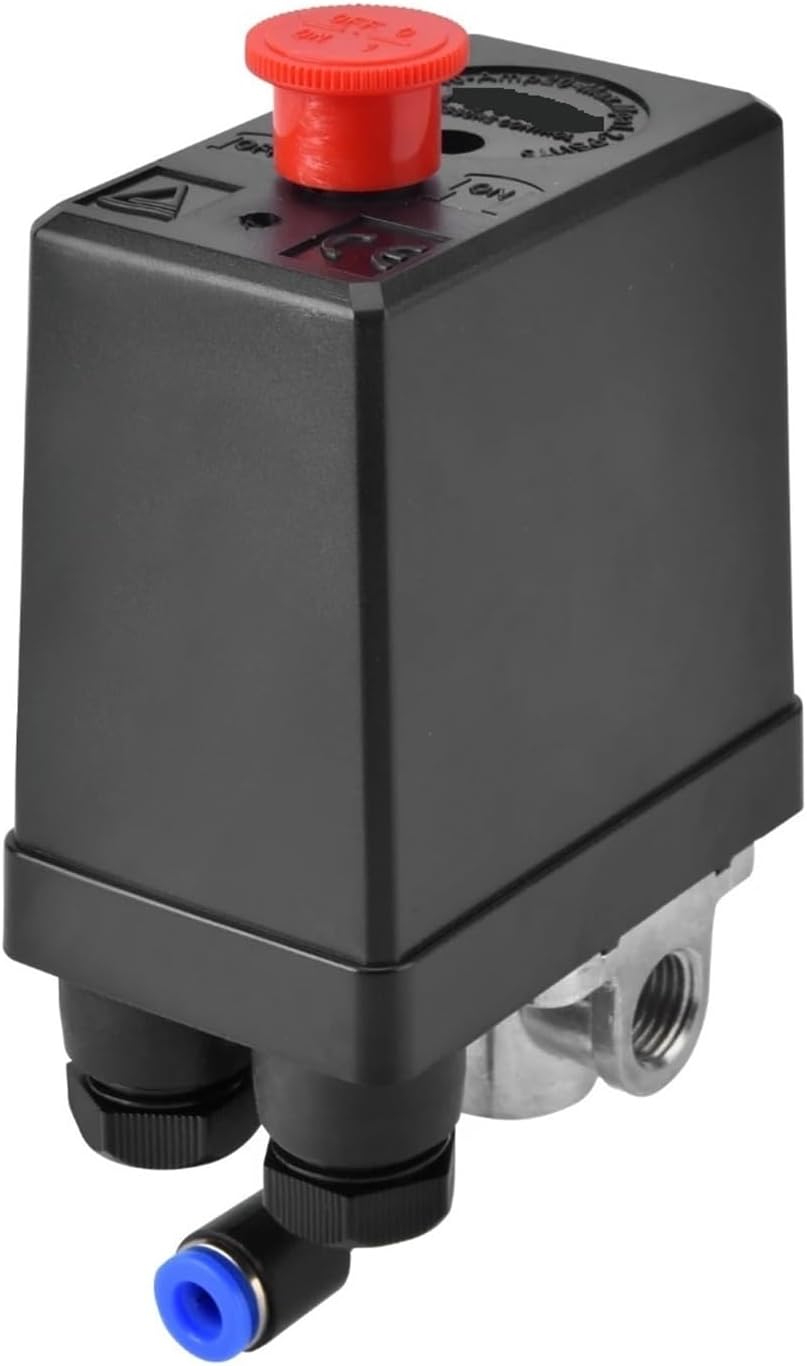 Elbow quick 180°rotatable interface air compressor pressure switch 90-120psi 4port electric air compressor tool accessories