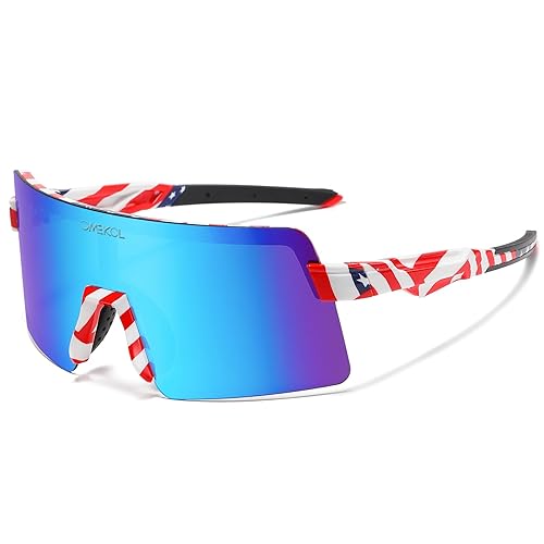 OMEKOL Two Sizes For Adults and Youth Polarized Sunglasses Men