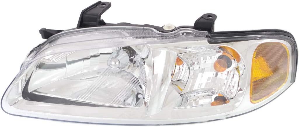 CarLights360: For 2000 2001 Nissan Sentra Headlight Assembly Passenger Side Chrome w/Bulbs DOT Certified For NI2503129