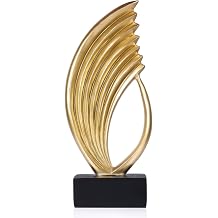 Modern Abstract Art Table Decoration,Resin Gold Statue Modern Ornaments for Living Room Great Gift Idea Home Decor Gold
