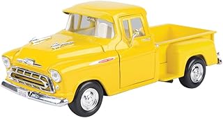 1957 3100 Stepside Pickup Truck Yellow Timeless Legends Series 1/24 Diecast Model Car by Motormax 79381y