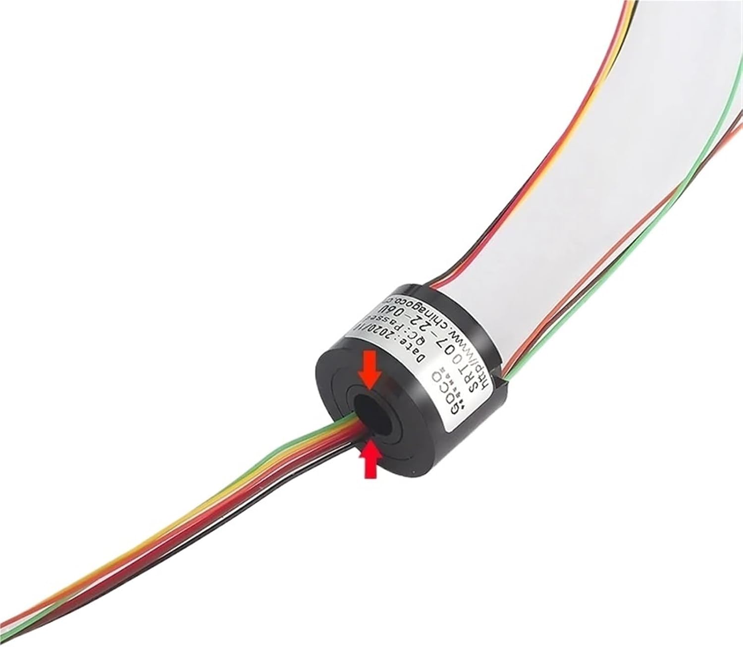 1pcs 2/4/6 Channels/Rings slipring with hole Dia.7mm 380V 1.5A electric Slip Ring Hollow shaft/2/4/6 Channels(6 Channels 1.5A)