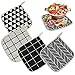 Aspthoyu Topflappen Baumwolle Set 4 Hitzebeständigen Topflappen, Professionelles Backen Hot Pat Cotton zum Kochen in der Küche Grill