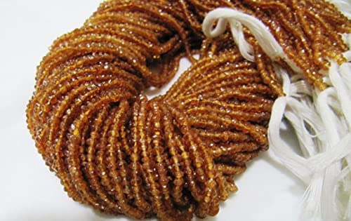 LKBEADS 2,5 mm do 3 mm granat hessonitowy rondelle fasetowane koraliki top kolor, koraliki do produkcji biżuterii