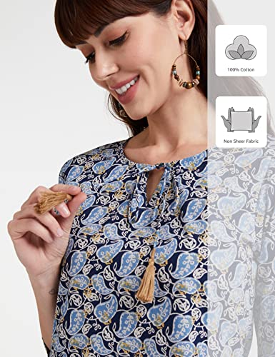 Image of Amazon Brand - Myx Women Cotton Regular Fit Kurta (Available in Plus Sizes)