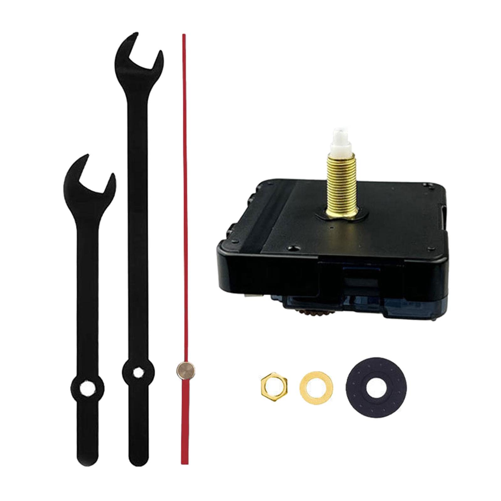 Wall Clock Movement Mechanism High Torque Kit for DIY Replacement Parts 31mm Shaft Black Red|Home & Garden | Home D?©cor | Clocks | Replacement Parts & Tools-image-29