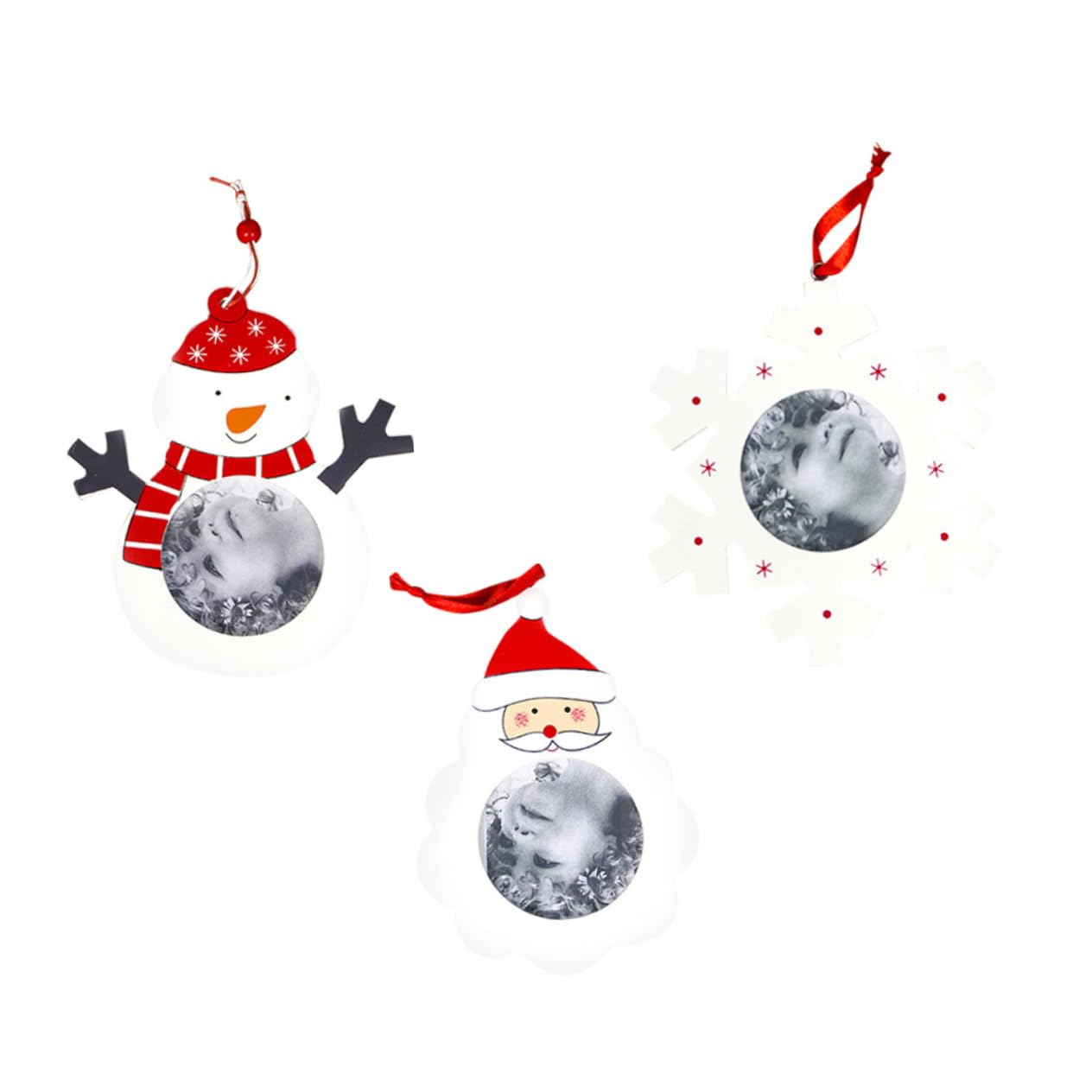 IMIKEYA 9 STK Weihnachtsschmuck weihnachtsdeko Party Christmas Decorations Door Weihnachtsbaum hängende Dekoration Weihnachtsfotorahmen Weihnachten Weihnachtsdekorationen Christbaumschmuck