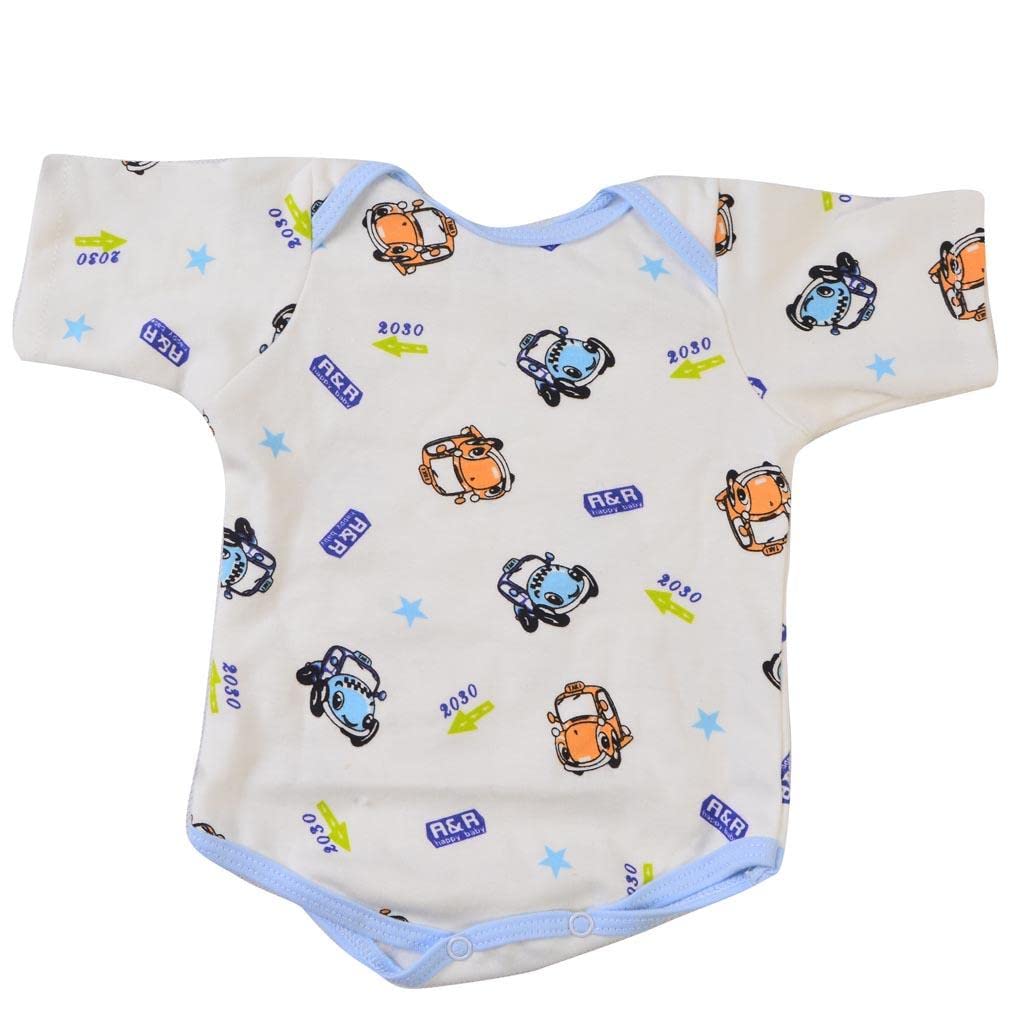 Puppenkleidung (2 Stück): Blauer Strampler, Lätzchen Und Mütze – 5 Teiliges Outfit für Neugeborene