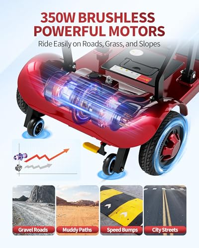 Ecomobi Lightweight Foldable Mobility Scooter