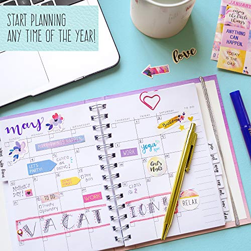 STMT Planner Set - Decorate The Ultimate DIY Daily Planner, Organizer, Diary, Journal, Agenda with Embellishments, Stickers, Paper Clips, Stamp Markers & Pens, Inspiring for Kids and Teen Girls by STMT - Image 3
