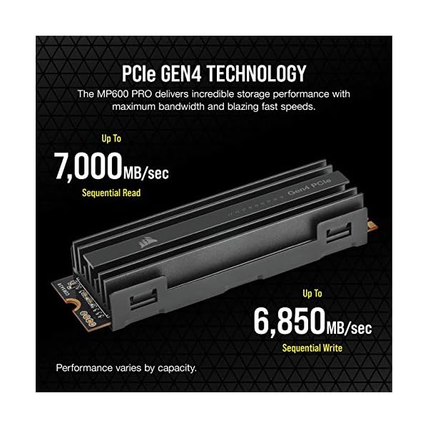 Corsair MP600 Pro 2TB SSD M.2, PCIe Gen4 x4 hasta 7.000 MB/s - Image 4