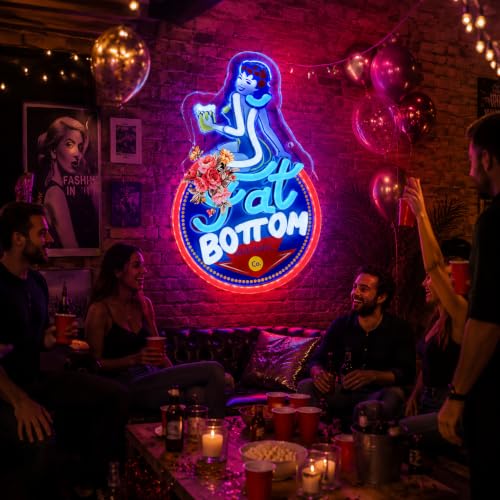 Image of Vintage Beer Neon Sign Retro Bar LED Neon Sign for Wall Decor, Dimmable Classic Fot Beer Sign for Man Cave Home Bar Pub Club Game Room Decoration, 5V USB Powered