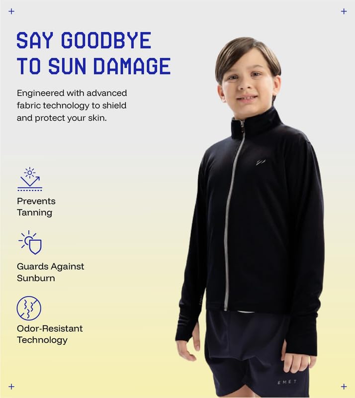 Image of BLUE TYGA Boys UPF 50+ Sunscreen Jacket - Cool, Comfy & Sun-Safe Protection for Every Adventure