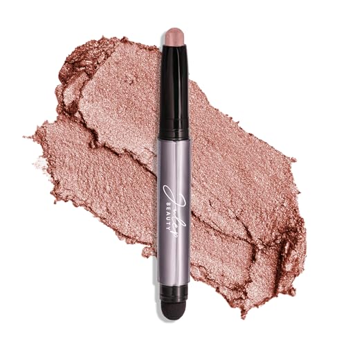 Image of Julep Eyeshadow 101 Cream-to-Powder Waterproof Shadow Stick - Rose Shimmer - Long-Lasting, Crease-Proof, Pearlescent Rose Shimmer Cream Eyeshadow with Built-in Smudger