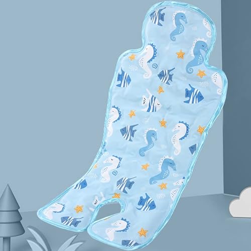 MOTONOYA ベビーカー保冷シート 新型保冷素材 接触冷感ひんやりシート アイスまくら チャイルドシート 冷却ジェル ジェルビーズ ベビーチェア ベビーカーマット 完全防水加工 暑さ対策 おでかけ (13)