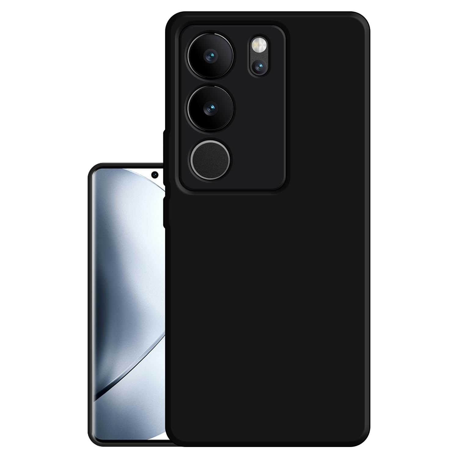 Hello Zone Exclusive Matte Finish Soft Back Case Cover for Vivo V29 5G/Vivo V29 Pro 5G - Black (B0CKVYT5F8) Amazon Price History, Amazon Price Tracker