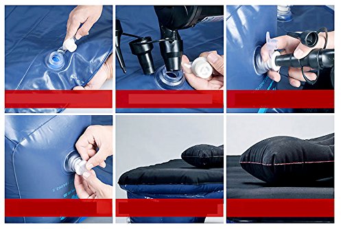 Colchão inflável para viagem de carro YaeTact Inflável para cama Acampamento Universalwith Two Air P