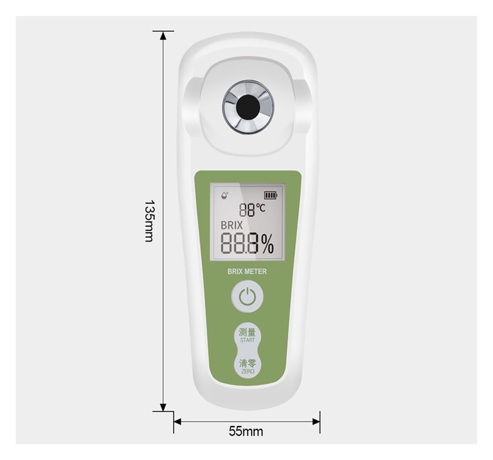 Refractómetro Digital Sugar Meter 0~35% Sacarímetro Densímetro for Fruta Vino Cerveza Alcohol Concentración de azúcar Probador