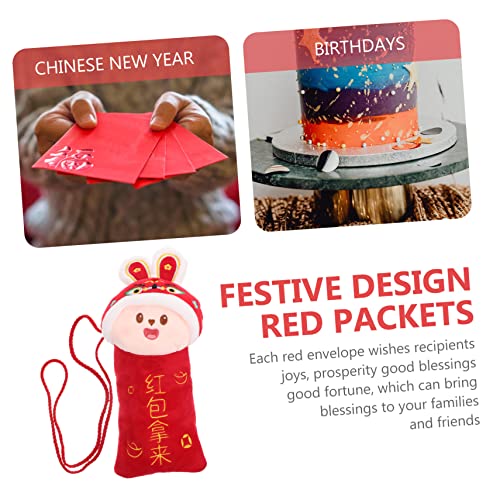 Year Plush Crossbody Bag Cute Red Envelope Wallet for Boys and Girls and Adults Spring Festival Money Packet Year for Celebrations2