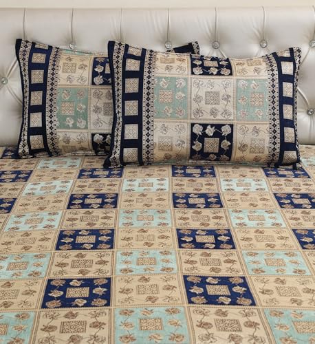 Image of Luxury Velvet Bedsheet King Size Luxury Bed Sheet 90 inch x 100 inch Ultra Soft, Cozy & Warm Bedding for Bedroom Hypoallergenic & Elegant Velvet Texture (Navy::Pista)