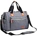 Baby Wickeltasche, Große Windeltasche/Multifunktionale Krankenhaus-Wickeltasche Mit Wasserdichter Wickelauflage und Isoliertasche, für Mama und Papa, Dunkelgrau