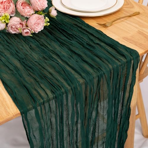 Table Runner-72*304cm (28*120inch) Chiffon Gauze Table Runner Extra Long - Image 2