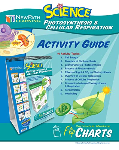 Image of NewPath Learning Photosynthesis & Cellular Respiration Laminated, Double-Sided inchWrite-On /Wipe-Off inch Flip Chart - Set of 10, 12 inch x 18 inch Charts (34-6726)