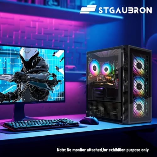 Image of STGAubron Gaming PC Desktop,Core i3-10105F,RX 560 4G,16G DDR4,512G SSD