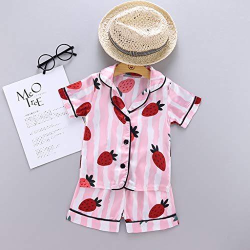 4t Nightgown Toddler Boys Girls Carrot Rabbit Button Down Short Sleeve Tops and Kids Robes for Girls Satin2