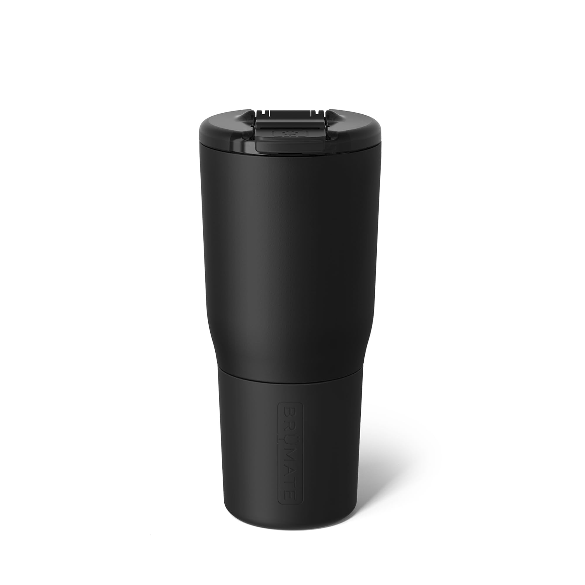 BrüMateNav 25oz 100% Leak Proof Insulated Travel Tumbler with Magnetic BevLock™ Lid - Double Wall Cup-Holder Friendly Stainless Steel Mug (Matte Black)