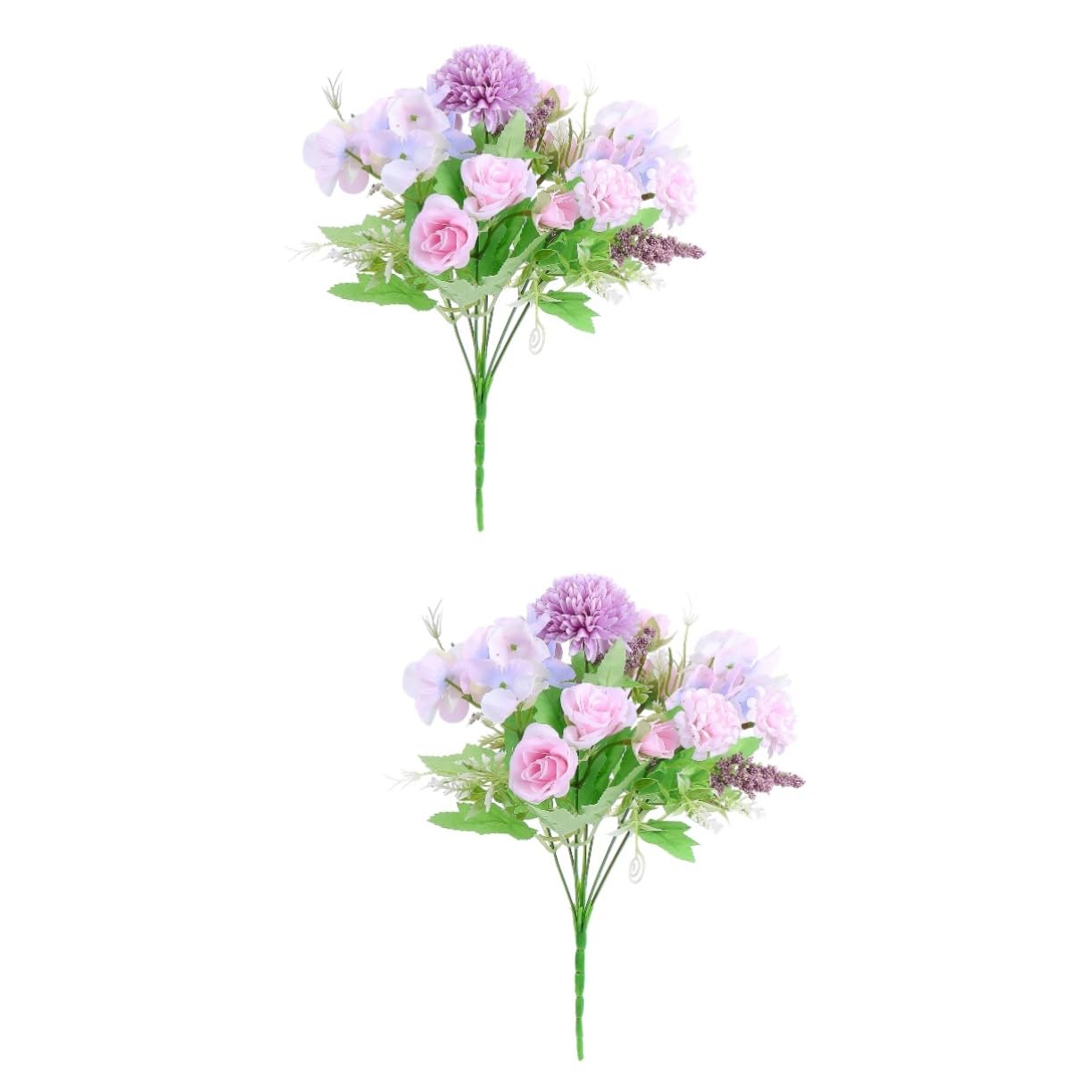 Ciieeo 2 Uds Ramo De Simulación De Boda Mechones De Flores Artificiales Decoración Nórdica Decoraciones para El Hogar Decoración De Boda Ramo De Novia Jarrón Rosa Tela De Seda