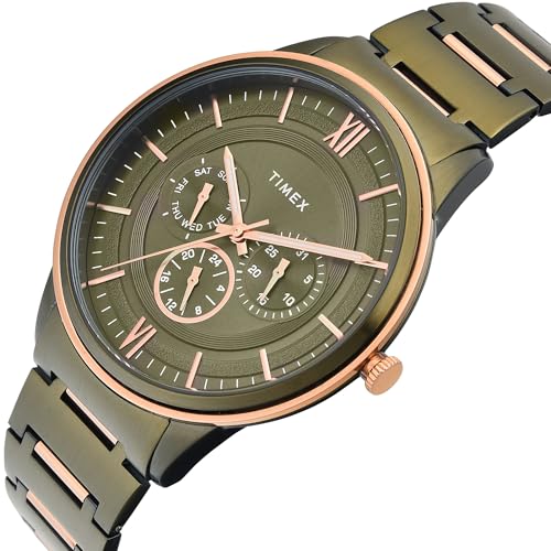 Image of TIMEX Analog Watch for Man with Round Dial & Water Resistant Men's Wrist Watches