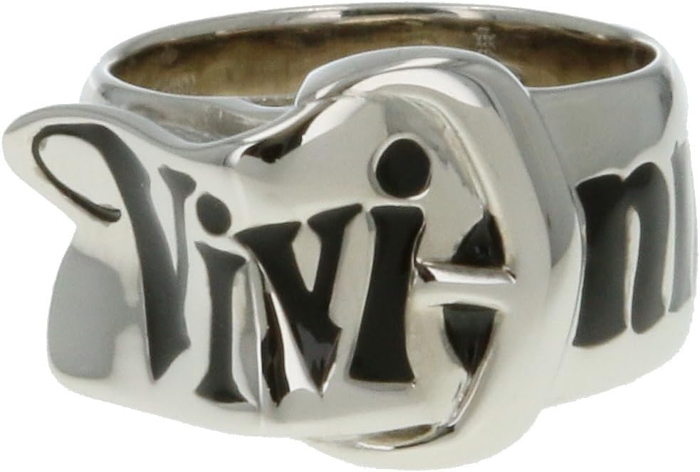 Vivienne Westwood レディース リング、約。 13.5号、ベルトリング 6404017V/01P107 M、シルバー925、宝石なし