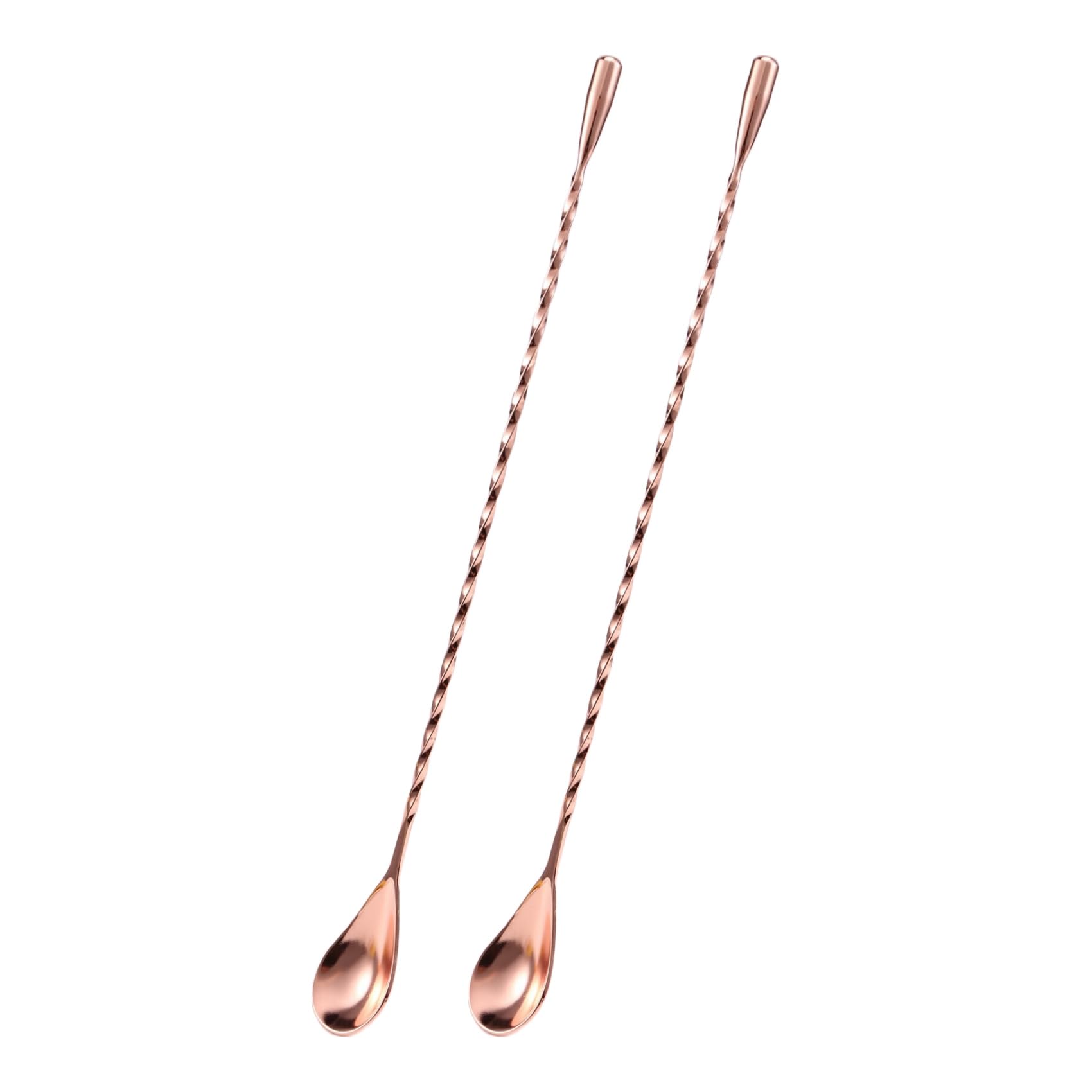 Vjsujehgy Mixing Cocktail Spoon 40cm Bar Teadrop Spoon Stir Spoon Spiral Pattern Stainless Steel Bartender Tools Bar Tool